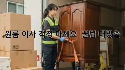 원룸 이사, 걱정 마세요!  꿀팁 대방출🍯✨